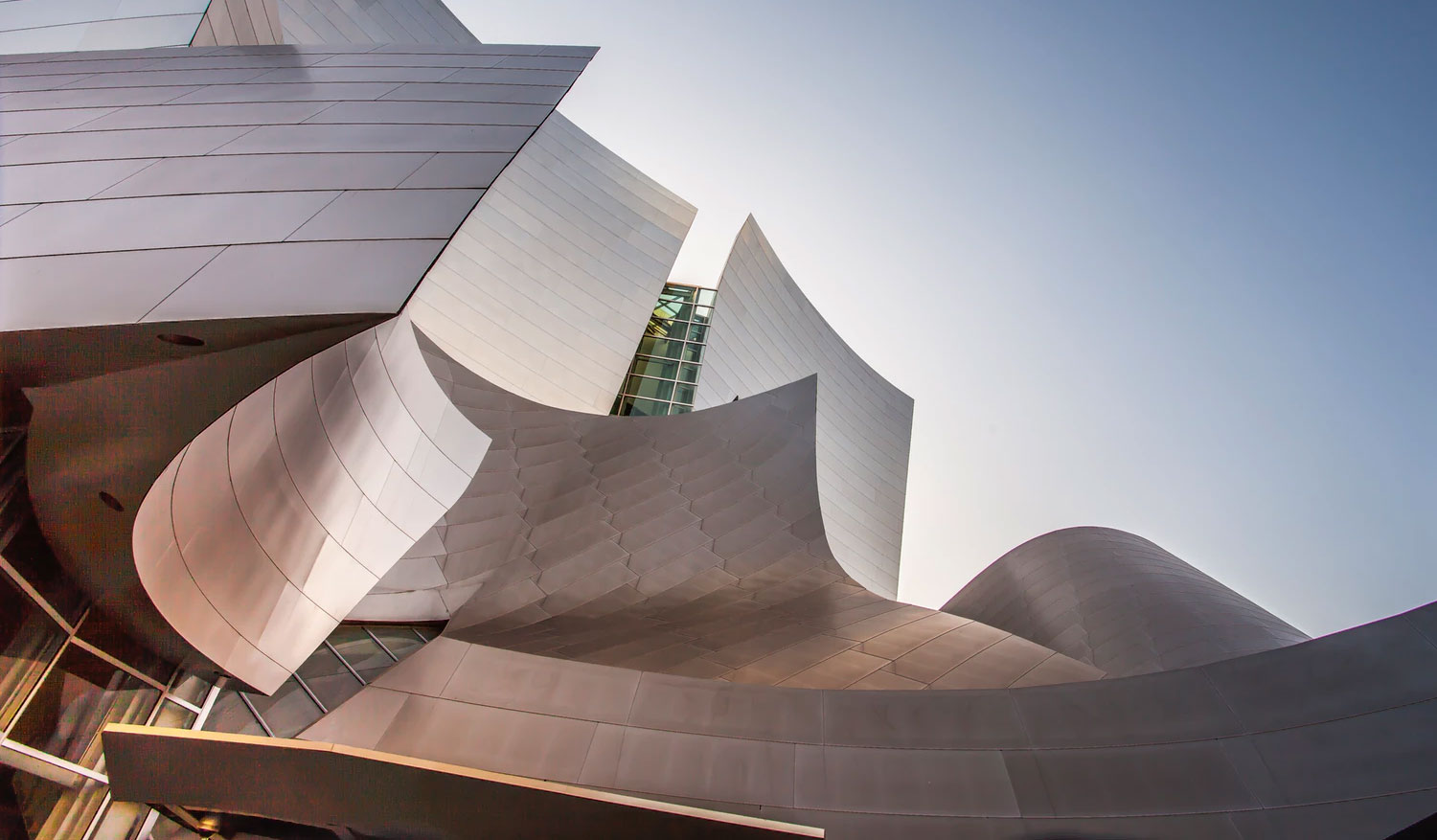 Unique building with curved siding.